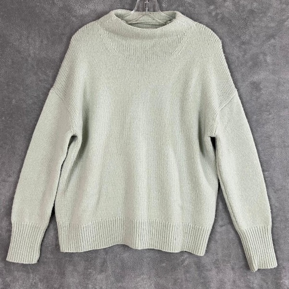 Vince Funnel Neck Pullover Sweater Womens S Merino Cashmere Luxe Minimalist